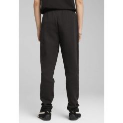 Męskie spodnie EVOSTRIPE PUMA Black. Czarne spodnie dresowe męskie Puma, bez wzorów, z dresówki. W wyprzedaży za 179.00 zł.