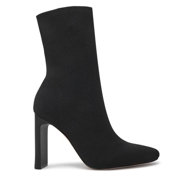 Botki Aldo. Czarne botki damskie Aldo, bez obcasa, na słupku, bez zapięcia. Za 399.99 zł.