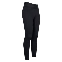 Damskie legginsy jeździeckie z pełną przyczepnością Euro-Star Ares. Czarne legginsy damskie EURO-STAR, bez wzorów. Za 526.00 zł.