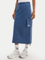 Reebok Spódnica midi Naida RK25487CCW Niebieski Regular Fit. Niebieskie spódniczki damskie Reebok, s, bez wzorów, z bawełny, midi. Za 299.99 zł.