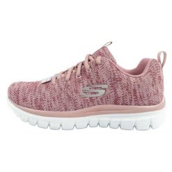 Buty Skechers Graceful Twisted Fortune 12614/MVE różowe. Czerwone buty sportowe na co dzień damskie bez wzorów, z materiału. Za 379.96 zł.