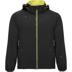 Męska Kurtka Soft Shell Siberia. Czarne kurtki męskie ROLY, m, bez wzorów, sportowe, bez kaptura. Za 190.99 zł.