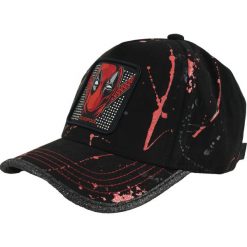 Czapka z daszkiem Capslab Marvel Deadpool Strapback CL/MAR/TAG/1/DEA. Czarne czapki męskie CapsLab, bez wzorów. Za 141.99 zł.