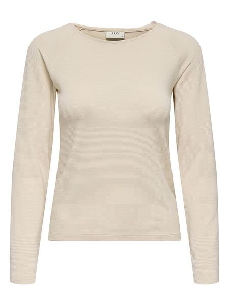 JDY Koszulka w kolorze beżowym rozmiar: XL. Brązowe bluzki damskie JDY, xl, bez wzorów, bez kołnierzyka, bez ramiączek. Za 83.62 zł.