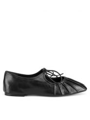 Gino Rossi Baleriny ELIS-116639 Czarny. Czarne baleriny damskie Gino Rossi, bez wzorów, ze skóry, bez obcasa. Za 299.99 zł.