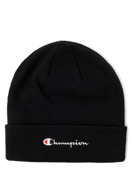 Champion Czapka Mężczyźni Sztuczne włókno czarny, ONE SIZE. Czarne czapki męskie CHAMPION, bez wzorów, z dzianiny. Za 79.95 zł.