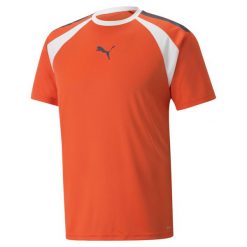 Koszulka sportowa męska Puma Teamliga. Brązowe t-shirty sportowe męskie Puma, l, z poliesteru, bez ramiączek, na fitness i siłownię. Za 144.00 zł.