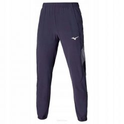 Spodnie tenisowe Mizuno Frontier Shadow Pants. Szare spodnie materiałowe męskie Mizuno, bez wzorów, z elastanu, sportowe. Za 223.30 zł.