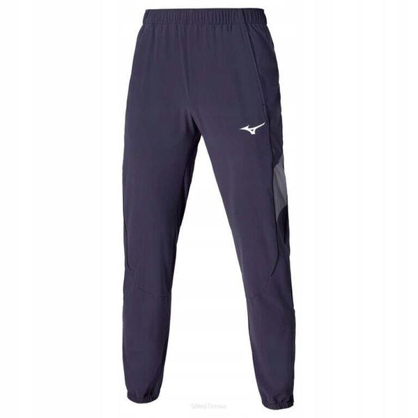 Spodnie tenisowe Mizuno Frontier Shadow Pants. Szare spodnie materiałowe męskie Mizuno, bez wzorów, z elastanu, sportowe. Za 223.30 zł.