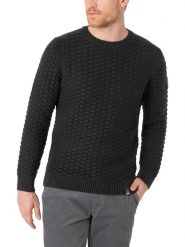 Timezone Sweter w kolorze czarnym rozmiar: L. Czarne swetry męskie Timezone, l, bez wzorów, bez kołnierzyka. Za 105.38 zł.