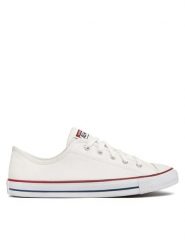 Converse Trampki Chuck Taylor All Star Dainty Ox 564981C Biały. Białe trampki i tenisówki damskie Converse, bez wzorów, z materiału. Za 209.99 zł.