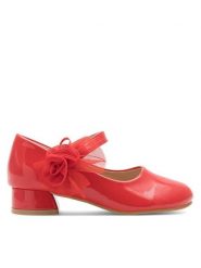 Nelli Blu Baleriny CM220624-2 Czerwony. Czerwone baleriny dziewczęce Nelli Blu, bez wzorów, z syntetyku. Za 99.99 zł.