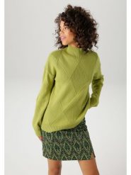 Aniston Sweter w kolorze zielonym rozmiar: 44. Zielone golfy damskie Aniston, bez kołnierzyka. Za 69.75 zł.