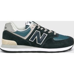 New Balance - Buty ML574ESS. Niebieskie buty sportowe na co dzień męskie New Balance, z gumy, bez zapięcia. W wyprzedaży za 299.90 zł.