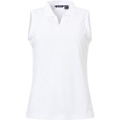 Damski tank top Abacus LDS Victoria Drycool. Białe topy damskie ABACUS, bez wzorów, bez kołnierzyka. Za 259.35 zł.