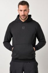 Męska Bluza z kapturem fitness sweter kaptur nadruk na plecach do rozm. 7 XL. Czarne bluzy sportowe męskie JAY-PI, bez wzorów, z bawełny, bez kołnierzyka, bez ramiączek. Za 349.99 zł.
