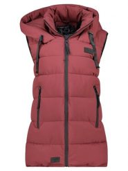 Geographical Norway Kamizelka pikowana "Dolbar" w kolorze bordowym rozmiar: XXL. Czerwone kamizelki damskie Geographical Norway, xxl. Za 239.29 zł.