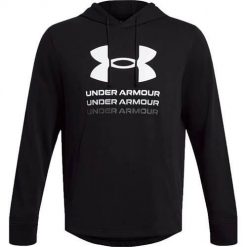 Bluza sportowa męska Under Armour B23506. Białe bluzy sportowe męskie Under Armour, bez wzorów, sportowe, bez kołnierzyka, bez ramiączek. W wyprzedaży za 244.30 zł.