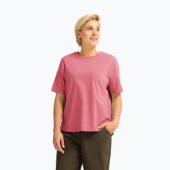 Koszulka trekkingowa damska Jack Wolfskin Travel T. Czerwone topy sportowe damskie Jack Wolfskin, l, bez wzorów, z materiału, bez ramiączek. Za 179.99 zł.