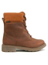 Clarks Kozaki Astrol Fur Gtx Gore-Tex 261686226 Brązowy. Brązowe buty zimowe chłopięce Clarks, z gore-texu, bez zapięcia. Za 429.99 zł.