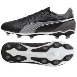 Buty piłkarskie Puma King Match FG/AG 107863-01 czarne. Czarne buty fitness męskie do piłki nożnej. Za 426.42 zł.