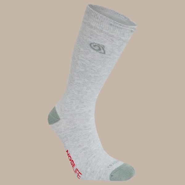 Skarpety turystyczne Craghoppers NosiLife Travel Single Pack Socks. Niebieskie skarpetki damskie CRAGHOPPERS, bez wzorów, z bawełny. Za 79.99 zł.