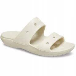 Klapki Dla Dorosłych Crocs Classic Sandal. Szare klapki damskie Crocs, z materiału. Za 118.99 zł.