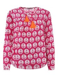 Zwillingsherz Bluzka w kolorze różowym rozmiar: L/XL. Różowe bluzki damskie Zwillingsherz, l, bez wzorów, z wiskozy, bez kołnierzyka, bez ramiączek. Za 121.80 zł.