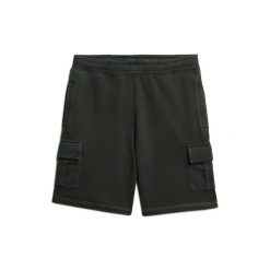Spodenki cargo Superdry. Czarne szorty męskie Superdry., bez kołnierzyka. Za 271.40 zł.