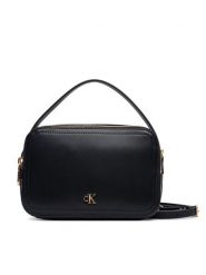 Calvin Klein Torebka Ck Hardware Camera Bag LV04F3678G Czarny. Czarne listonoszki damskie CALVIN KLEIN, bez wzorów, ze skóry, bez dodatków. Za 409.99 zł.