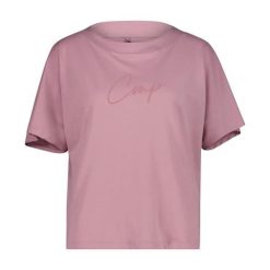 T-shirt damski CMP Organic. Fioletowe t-shirty damskie CMP, xl, bez wzorów, z bawełny, bez kołnierzyka. Za 150.00 zł.