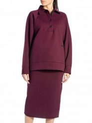 Replay Bluza w kolorze bordowym rozmiar: M. Czerwone bluzy bez kaptura damskie Replay, m, z bawełny. Za 227.85 zł.
