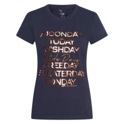 Koszulka damska Imperial Riding Ride Day. Niebieskie bluzki sportowe damskie IMPERIAL RIDING, bez kołnierzyka, bez ramiączek. Za 237.50 zł.