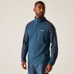 Męska lekka bluza polarowa Elson II z zamkiem błyskawicznym. Niebieskie bluzy bez kaptura męskie Regatta, m, z polaru. Za 168.00 zł.