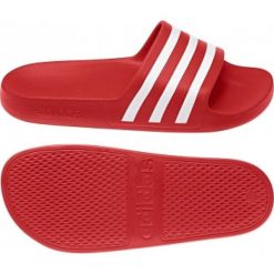 Czerwone Klapki adidas Adilette Aqua F35540. Czerwone klapki i japonki męskie Adidas, z materiału. W wyprzedaży za 109.00 zł.