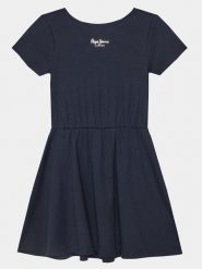 Pepe Jeans Sukienka letnia Olya PG951663 Granatowy Regular Fit. Niebieskie spodnie dziewczęce Pepe Jeans, z bawełny. Za 159.99 zł.