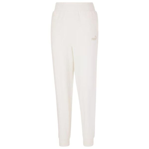 Spodnie damskie Puma ESS+ Embroidery High-Waist Pants FL. Białe spodnie dresowe damskie Puma, xl, na fitness i siłownię. Za 179.00 zł.