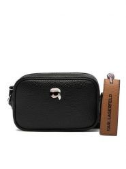 KARL LAGERFELD Torebka A4W30248 Czarny. Czarne listonoszki damskie Karl Lagerfeld, bez wzorów, ze skóry, bez dodatków. Za 519.99 zł.