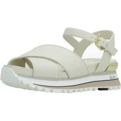 Sandały LIU-JO MAXI WONDER 11 Biały. Białe obuwie trekkingowe damskie Liu Jo, bez wzorów, ze skóry, bez obcasa. Za 479.99 zł.