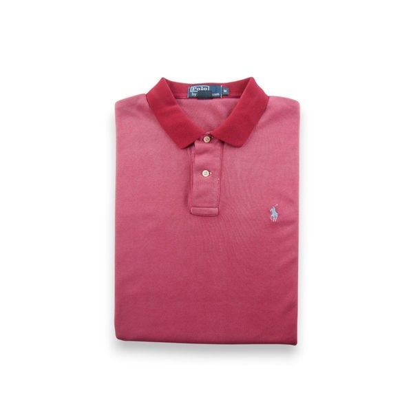Second life - Koszulka Polo Ralph Lauren męska krótkie rękawy - Stan dobry. Czerwone koszulki polo męskie Ralph Lauren, m, bez wzorów, bez ramiączek. Za 106.46 zł.