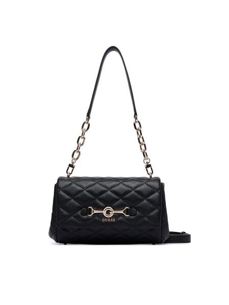 Guess Torebka Frances HWQG22 41190 Czarny. Czarne torebki klasyczne damskie Guess, z aplikacjami, ze skóry, bez dodatków. Za 584.99 zł.