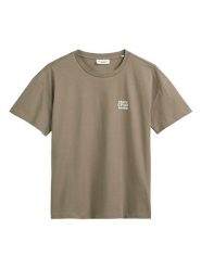 Marc O´Polo Koszulka w kolorze khaki rozmiar: S. Brązowe bluzki damskie s, bez wzorów, z bawełny, bez kołnierzyka, bez ramiączek. Za 92.21 zł.