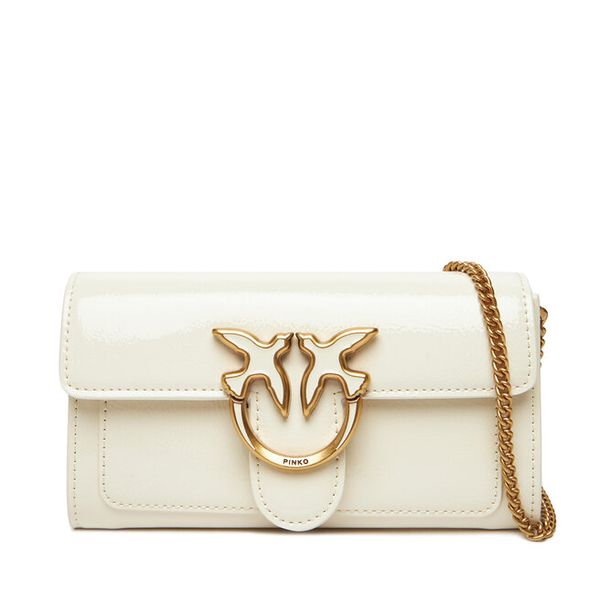 Torebka PINKO. Białe torebki klasyczne damskie Pinko, bez wzorów, wizytowe, bez kołnierzyka, bez ramiączek. Za 739.99 zł.