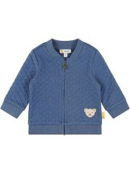 Steiff Bluza w kolorze niebieskim rozmiar: 80. Niebieskie bluzy i bluzki niemowlęce Steiff, bez wzorów, z jeansu, bez ramiączek, bez kaptura. Za 105.38 zł.