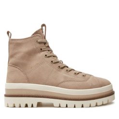 Trapery Tamaris. Brązowe trapery damskie Tamaris, bez obcasa. Za 429.99 zł.