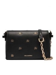 KARL LAGERFELD Torebka A4W30110 Czarny. Czarne listonoszki damskie Karl Lagerfeld, bez wzorów, ze skóry, bez dodatków. Za 1,039.00 zł.