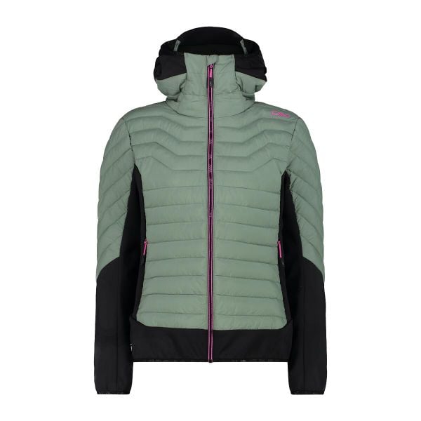 Kurtka damska turystyczna CMP 34Z2486. Zielone kurtki damskie CMP, xs, bez wzorów, bez kaptura. Za 619.99 zł.