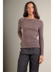 Perfect Cashmere Kaszmirowy sweter "Whitney" w kolorze szarobrązowym rozmiar: XL. Brązowe swetry klasyczne damskie Perfect Cashmere, xl, z kaszmiru, bez kołnierzyka. Za 392.45 zł.