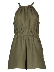 GAP Kombinezon w kolorze khaki rozmiar: L. Brązowe kombinezony damskie GAP, l, bez wzorów, z bawełny, bez kołnierzyka, bez ramiączek. Za 109.78 zł.