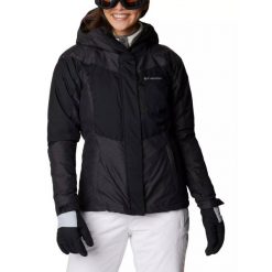 Kurtka narciarska damska Columbia Rosie Run Insulated Jacket. Czarne kurtki damskie Columbia, l, bez wzorów, bez kaptura, narciarskie. W wyprzedaży za 703.45 zł.